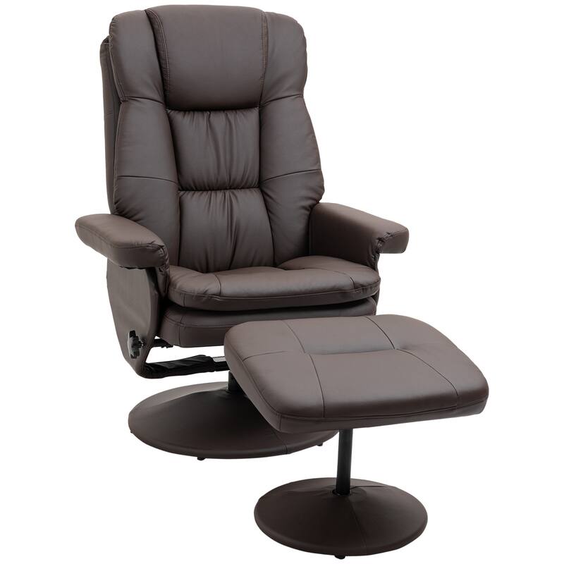 Recliner And Ottoman With Wrapped Base
