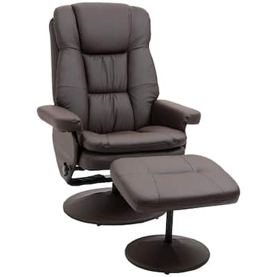 Recliner And Ottoman With Wrapped Base