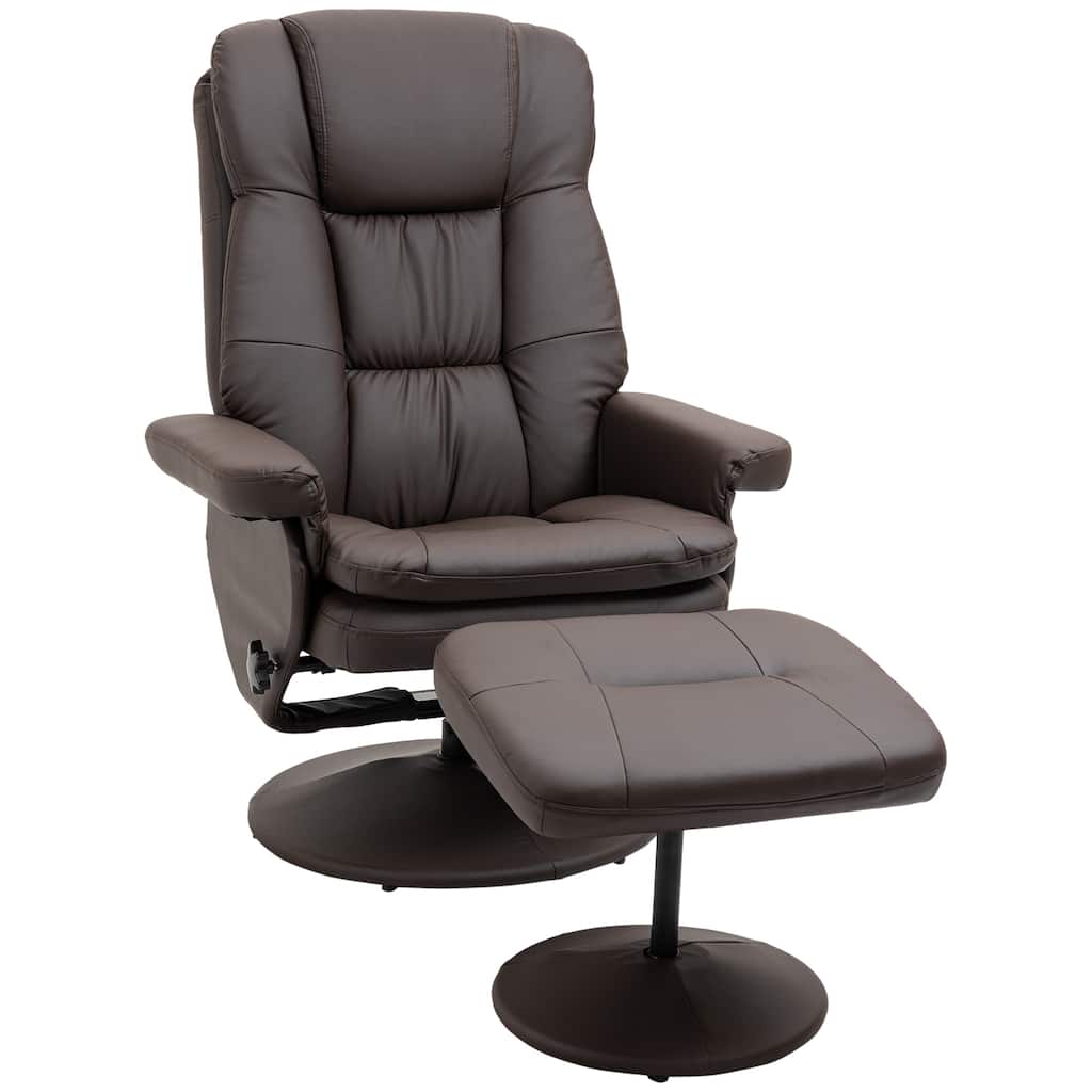Recliner And Ottoman With Wrapped Base