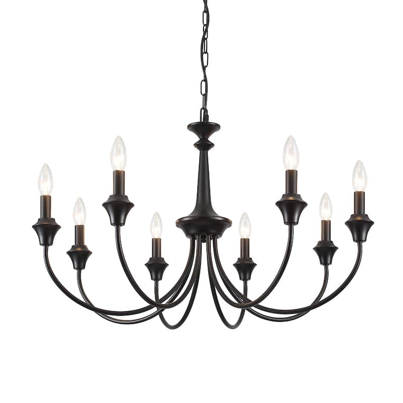 8-Light 28.34 in. Traditional Chandelier for Kitchen Living Room