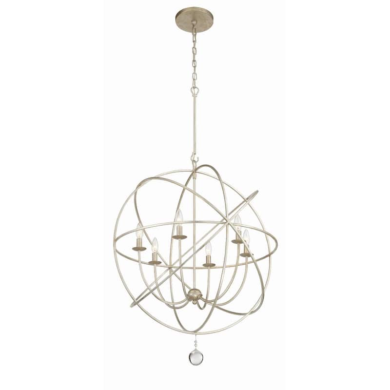 Crystorama Lighting Group Solaris 6 Light 28-1/2" Wide Cage Chandelier