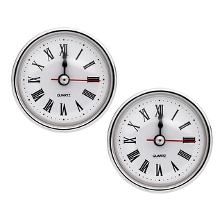 2-1/2 Inch 65mm Quartz Roman Clock Insert, 2Pcs Fit 55mm/2.17 Inch ...