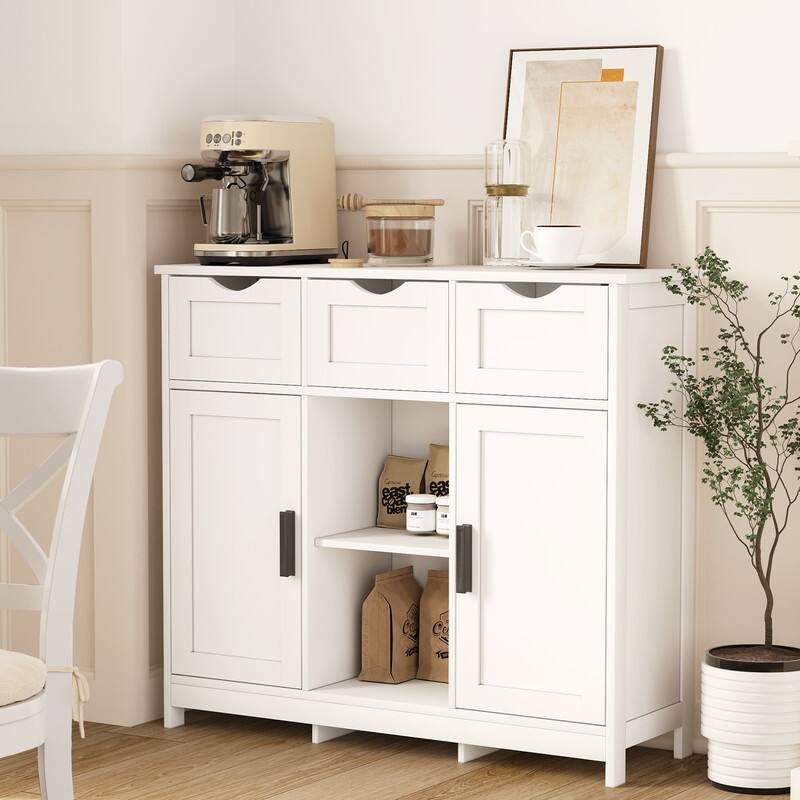 35.4" Wide 3 Drawer Sideboard