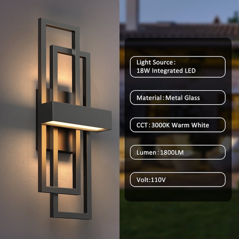 Maxax Wrought Iron LED Wall Light