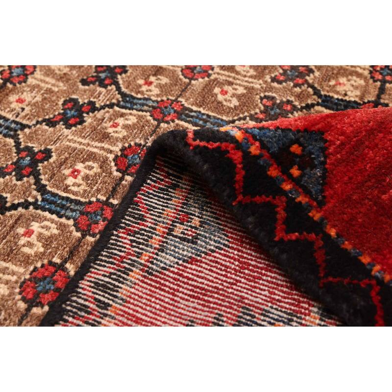 ECARPETGALLERY Hand-knotted Andelz Brown Wool Rug - 4'8 x 11'2