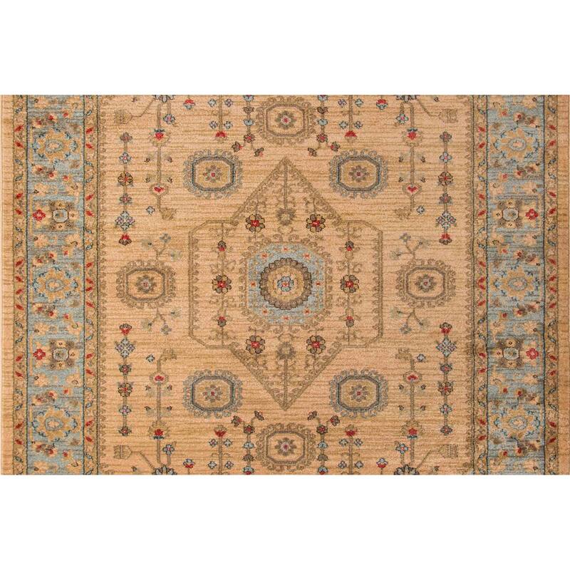 ECARPETGALLERY Machine Woven Lynda Beige Area Rug