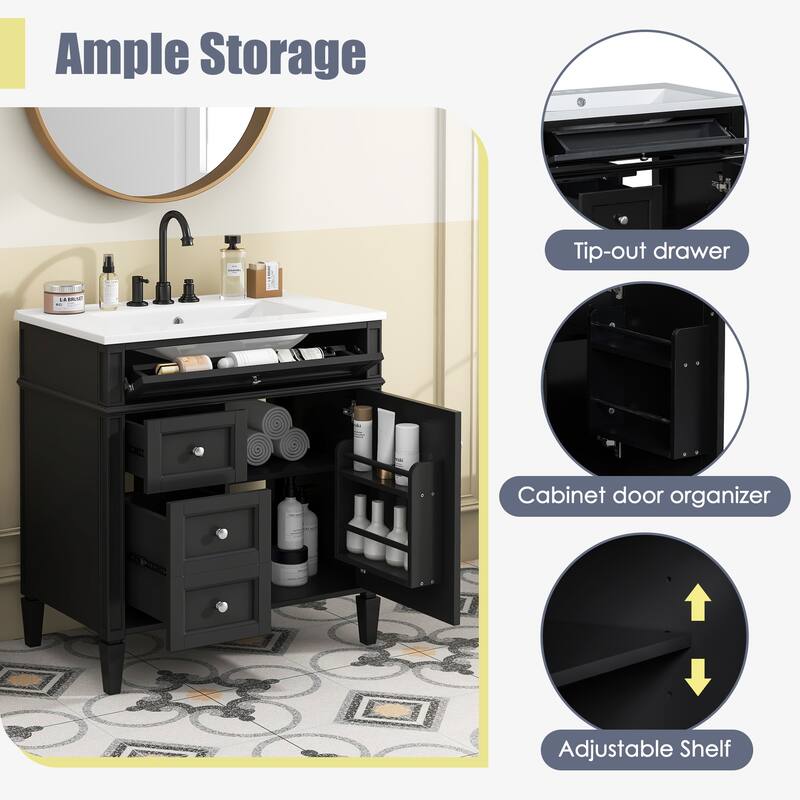 Bathroom Vanity Bathroom Storage Cabinet with Top Sink