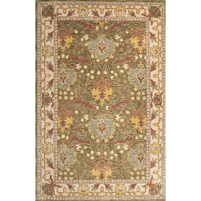 Bashian Alyssa Light Green Transitional Area Rug