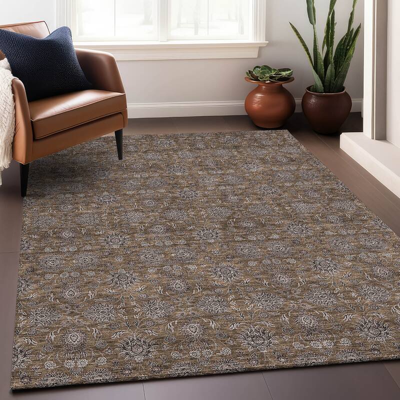 Premium Washable Super Soft Floral Borderless Mayfield Rug
