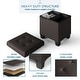preview thumbnail 184 of 192, Empyrean Tuffted Folding Foot Rest Storage Ottoman Bench with Storage Bins