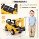 preview thumbnail 4 of 7, Kids Excavator Ride On Toy with Adjustable Shovel and Side Lever Control - 34" x 12" x 20.5"