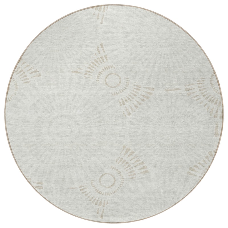 HomeRoots Geometric Transitional Rectangle Outdoor Rug