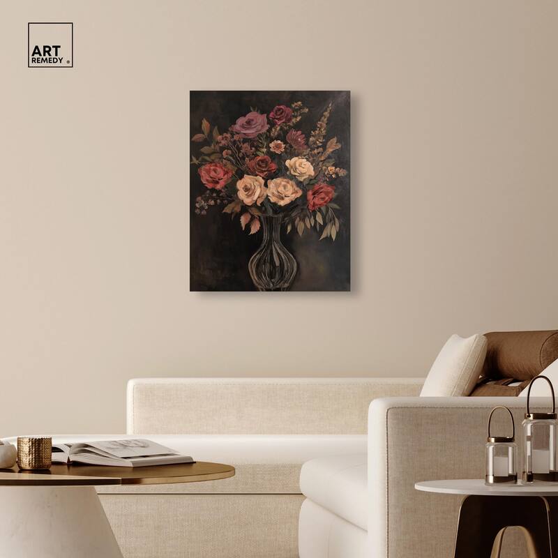 Smoldering Bouquet Canvas by Art Remedy, Gallery Wrapped
