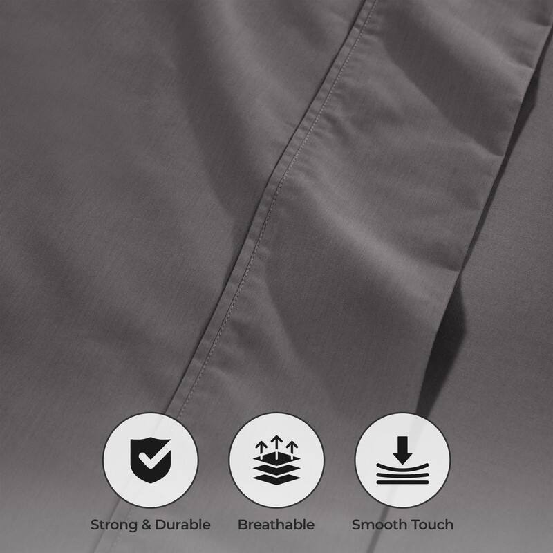 Superior Solid 1000-Thread Count Cotton Blend Deep Pocket Sheet Set