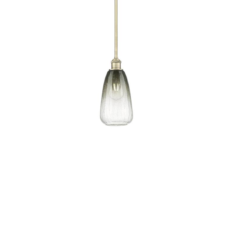 Innovations Lighting 616-1S-13-6 Brookhaven Almond Pendant Brookhaven - Antique Brass / Slate