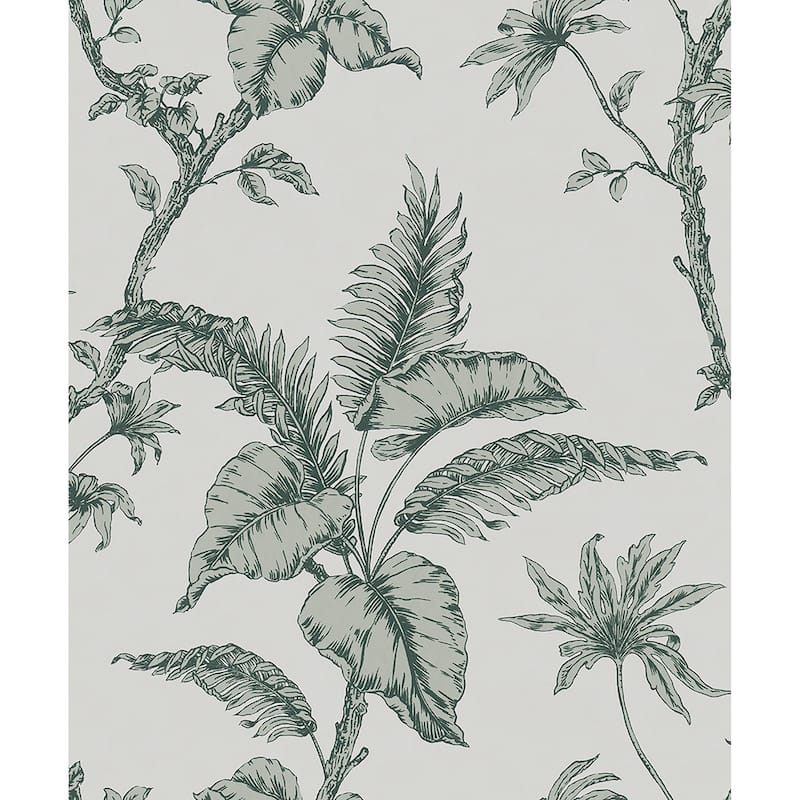 Marburg Cival Green Fern Trail Wallpaper - 20.9 x 396 x 0.025