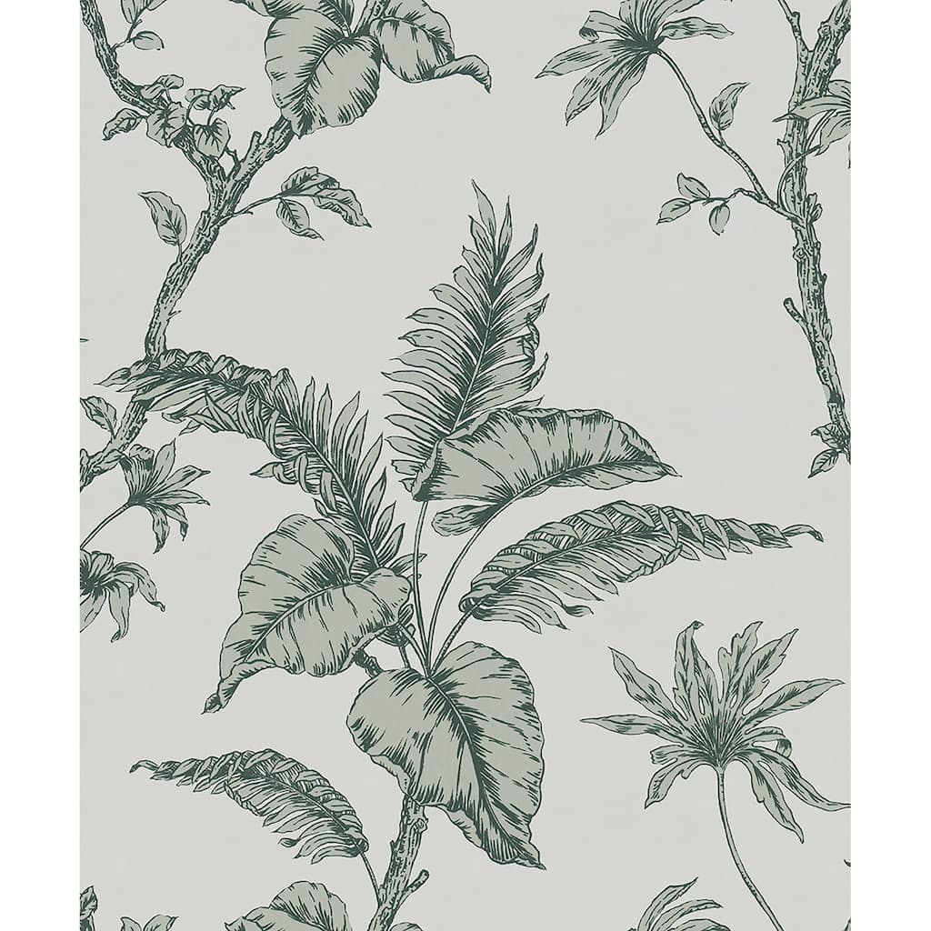 Marburg Cival Green Fern Trail Wallpaper - 20.9 x 396 x 0.025