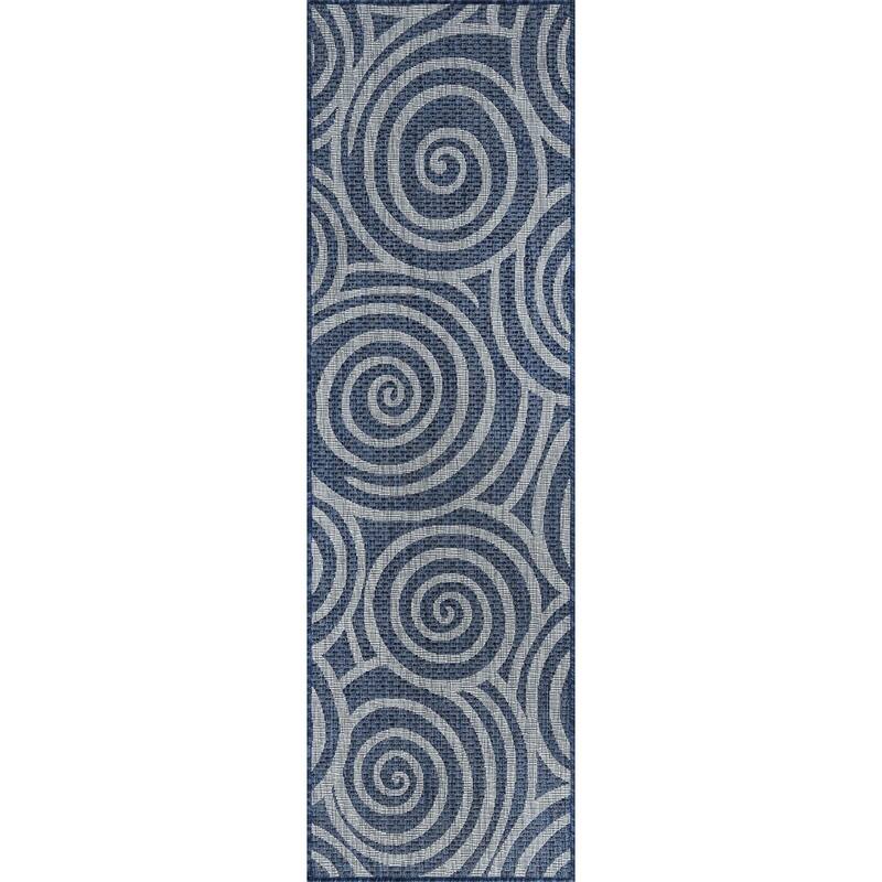 Colonnade Transitional Geometric Indoor/Outdoor Area Rug
