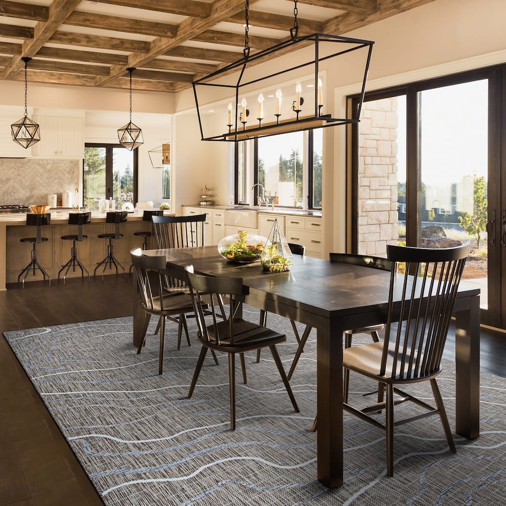Grace Ruffle Taupe Indoor/ Outdoor Area Rug