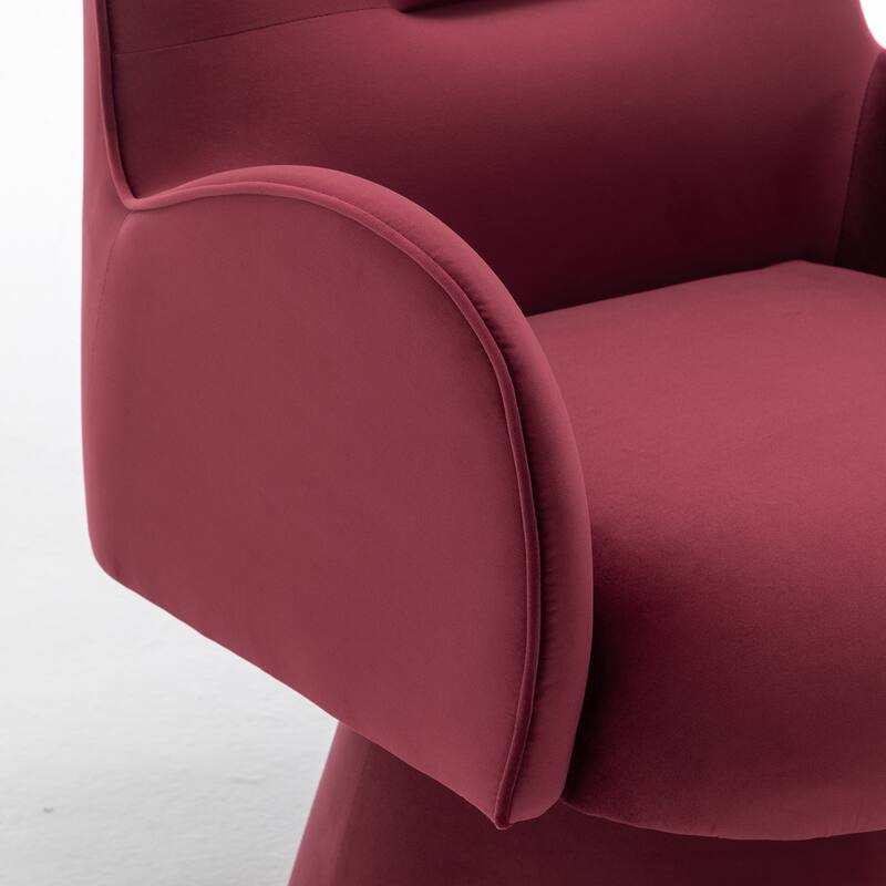 SEYNAR Modern Glam Velvet 360 Degree Swivel Armchair Set of 2