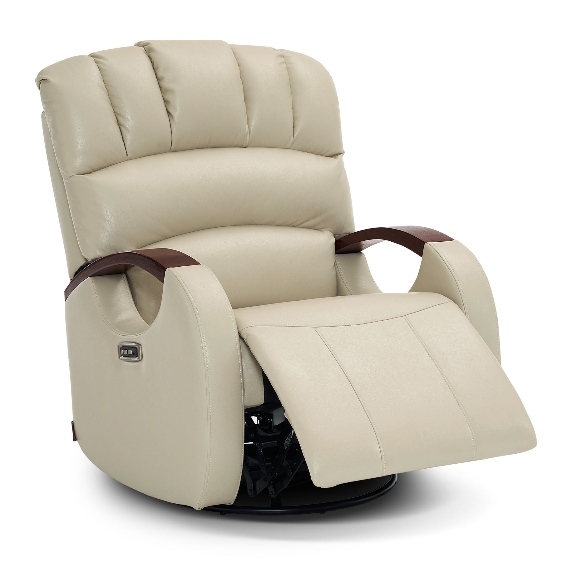 Thomasville benson leather power glider recliner chair top