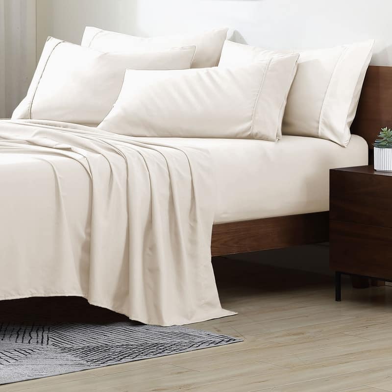 Swift Home Premium Ultra Soft Microfiber 6-Piece Sheet Set with Extra Pillowcases