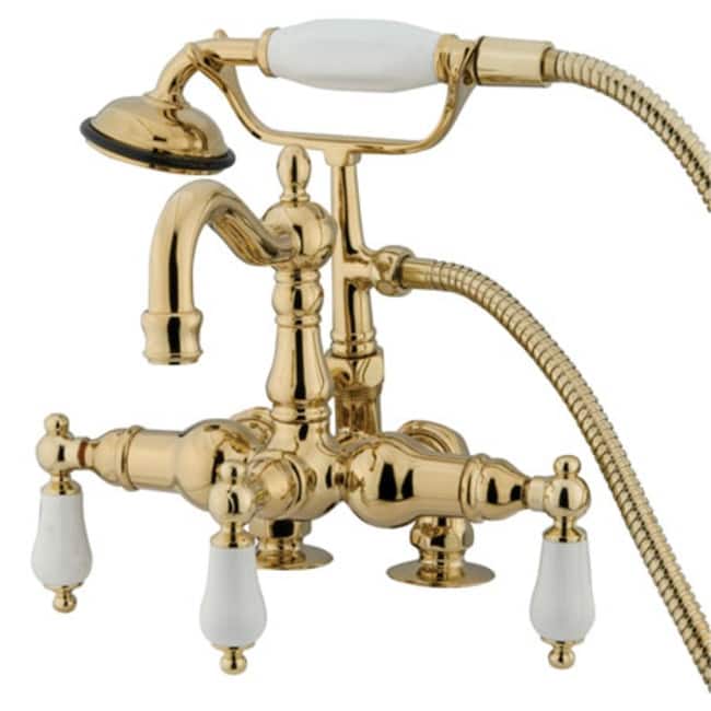 Kingston Brass Vintage Deck Mounted Clawfoot Tub Filler with Personal