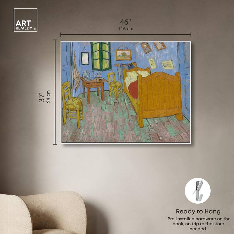 The Bedroom Canvas by Art Remedy