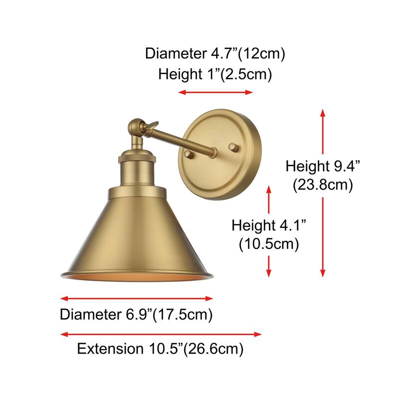 Bobby 1 Light Black Bath Sconce