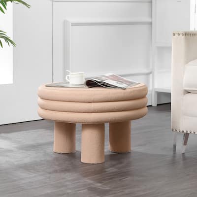 Evans 13.5" Contemporary Minimalist Curvy Low Accent Table , by JONATHAN Y