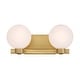 preview thumbnail 1 of 3, Minka Lavery 3492 Mooncrest 2 Light 16" Wide Bathroom Vanity Light