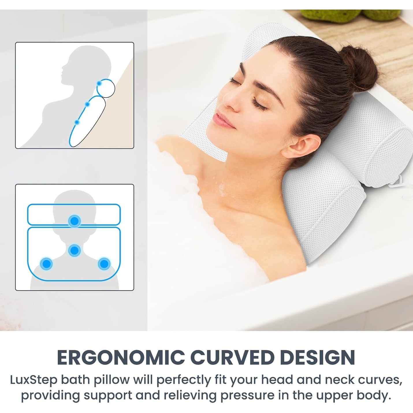 Tub pillow bed store bath and beyond