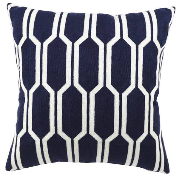 Shop Embroidery Patterned Cushion Cover Chezmax Zippered Linen