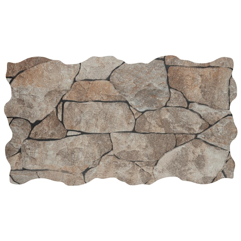 Merola Tile Andorra Beige 10-3/8" x 18-3/4" Ceramic Wall Tile