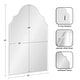 preview thumbnail 35 of 89, Kate and Laurel Leanna Framed Arch Wall Mirror