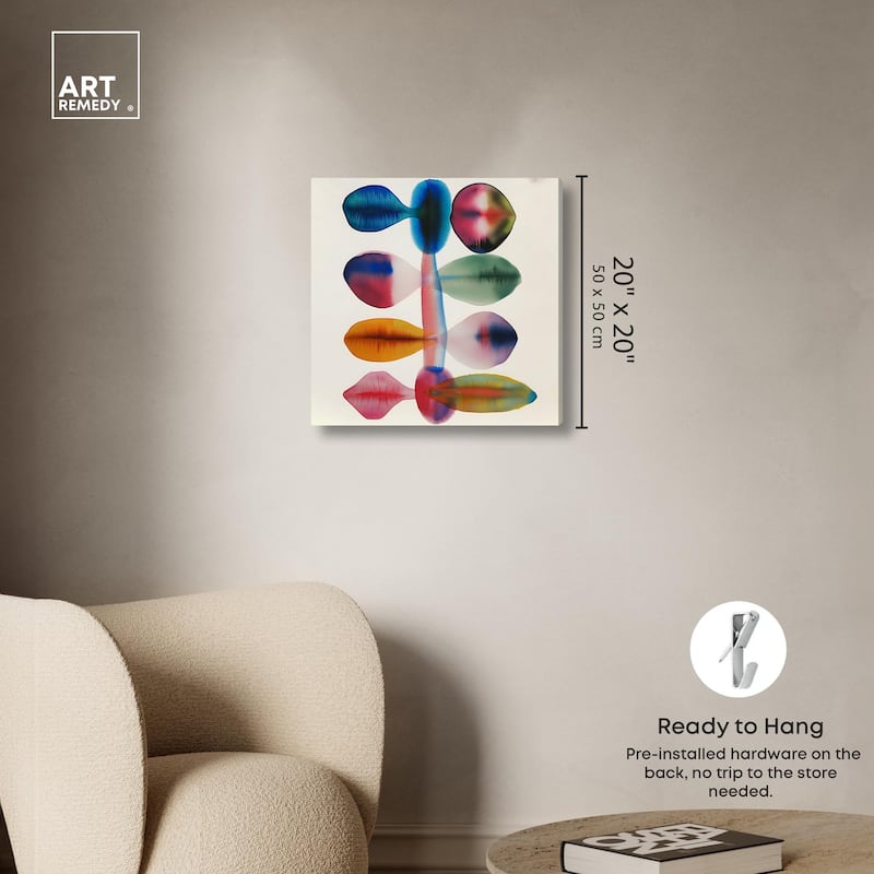 Chromatic Column Canvas by Art Remedy, Gallery Wrapped