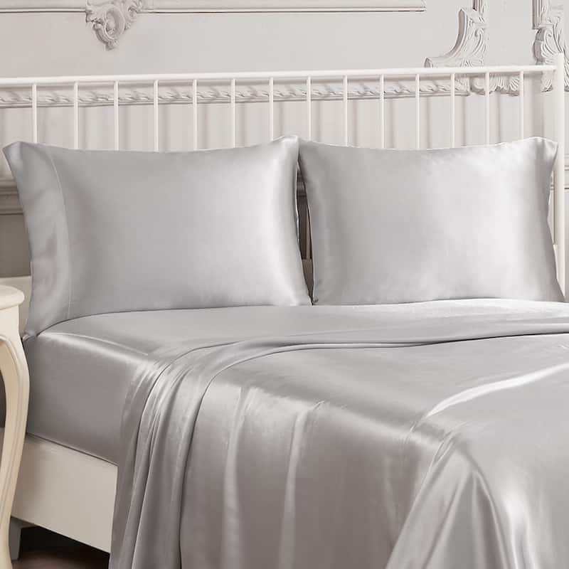 Juliette LeBlanc New York Silky Satin Pillowcase (Set of 2) - 20" x 40" - Grey