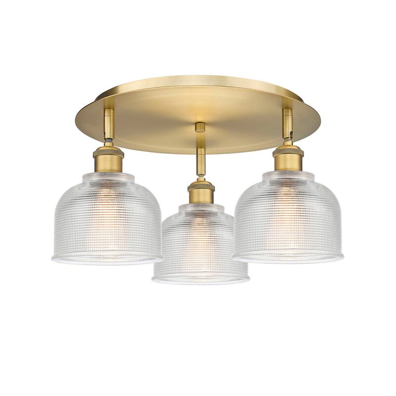 Innovations Lighting Dayton - 3 Light 17" Flush Mount