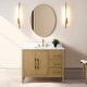 preview thumbnail 105 of 128, Vanity Art 42" Single Sink Bathroom Vanity Cabinet with Engineered Marble Countertop