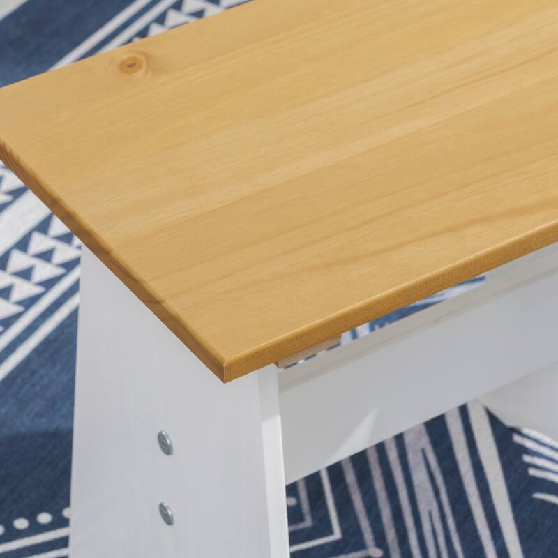 Linon Beatty Large Rustic Backless Bench