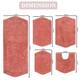 Home Weavers Waterford Collection 5 Piece Genuine Cotton Bath Rugs Set