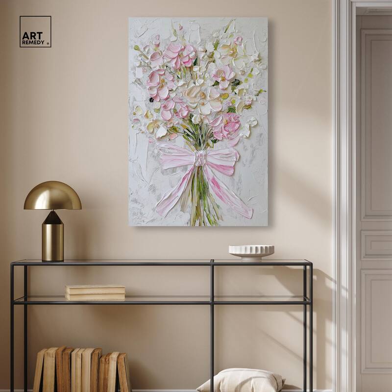 Layered Lily Canvas by Art Remedy, Gallery Wrapped