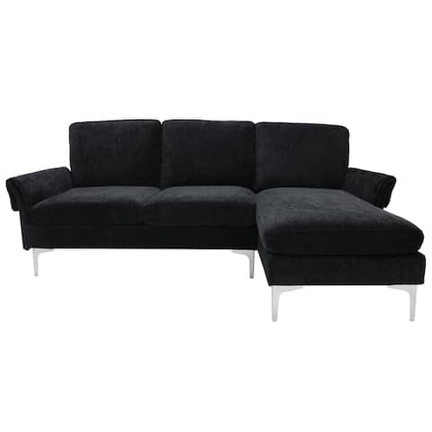 Chenille Reversible Sofa & Chaise