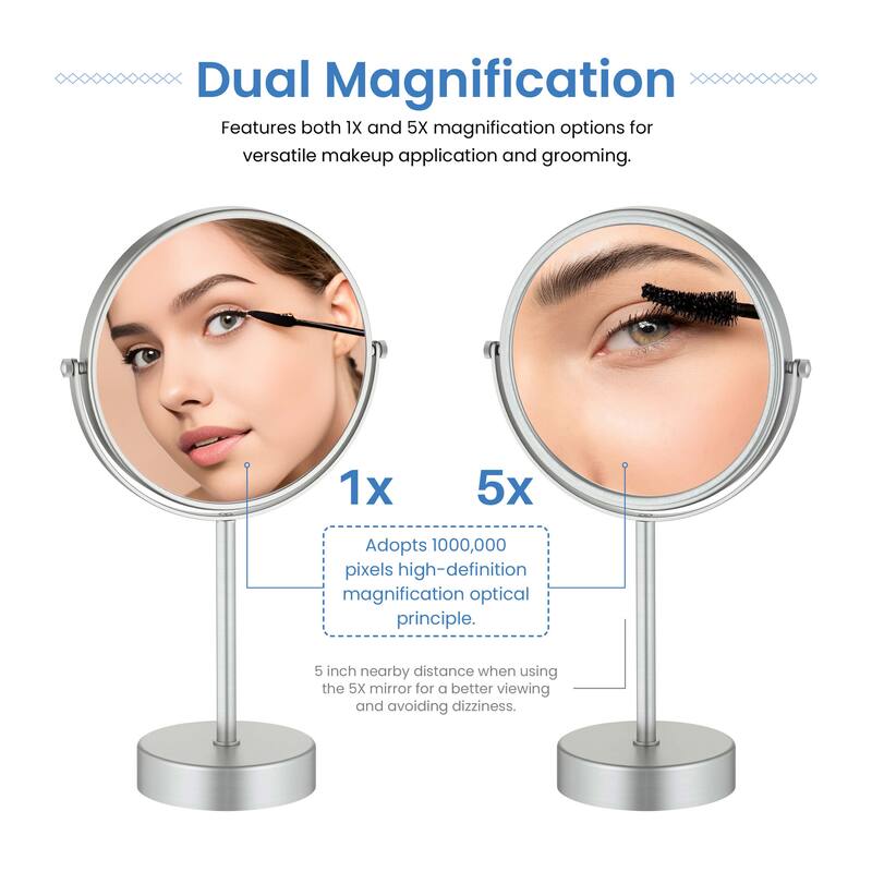 Circular Free Standing Magnifying Make Up Mirror