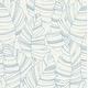 preview thumbnail 2 of 1, Seabrook Designs Day Dreamers Jungle Leaves Unpasted Wallpaper 20.5 in. W x 33 ft. L - Carolina Blue