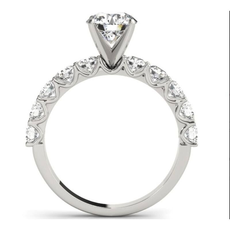 1 Ct Diamond Engagement Ring in 14k White, Yellow, or Rose Gold