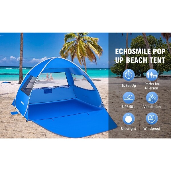 EchoSmile 4-Person Nylon Dome Tent - On Sale - Bed Bath & Beyond