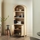 preview thumbnail 8 of 40, Middlebrook Designs 3 Shelf Open Arched Bookcase Cabinet