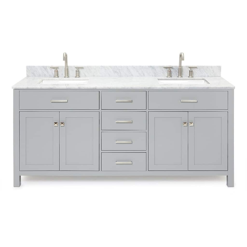 Ariel H073DCW2RVO Bristol 73" Free Standing Double Rectangular Basin