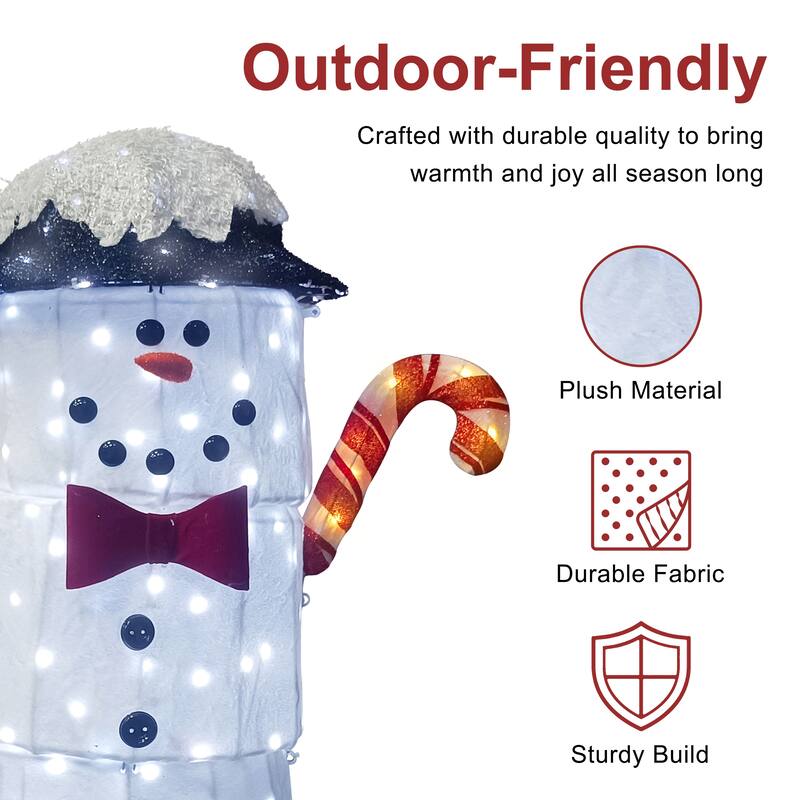 Puleo International 3' Marshmallow Man with 146 White LED Lights